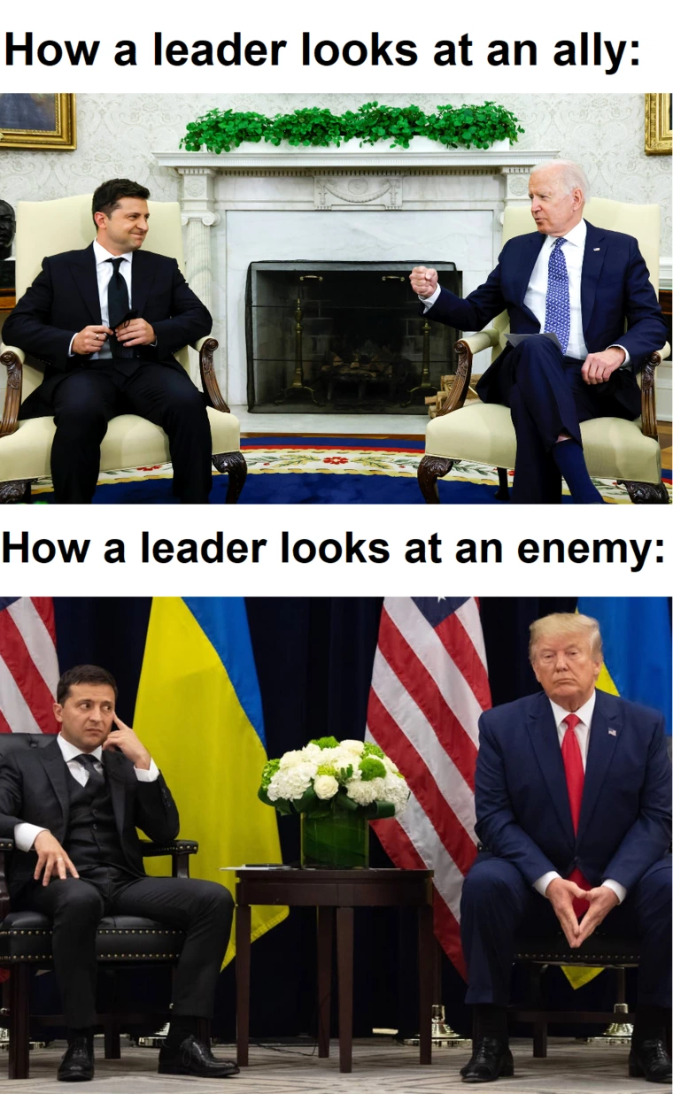 How a leader looks at an ally vs an enemy