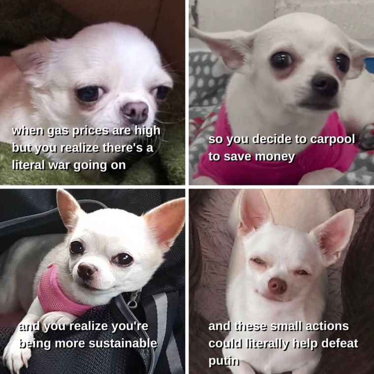 Gas prices are high, make small changes to help defeat Putin