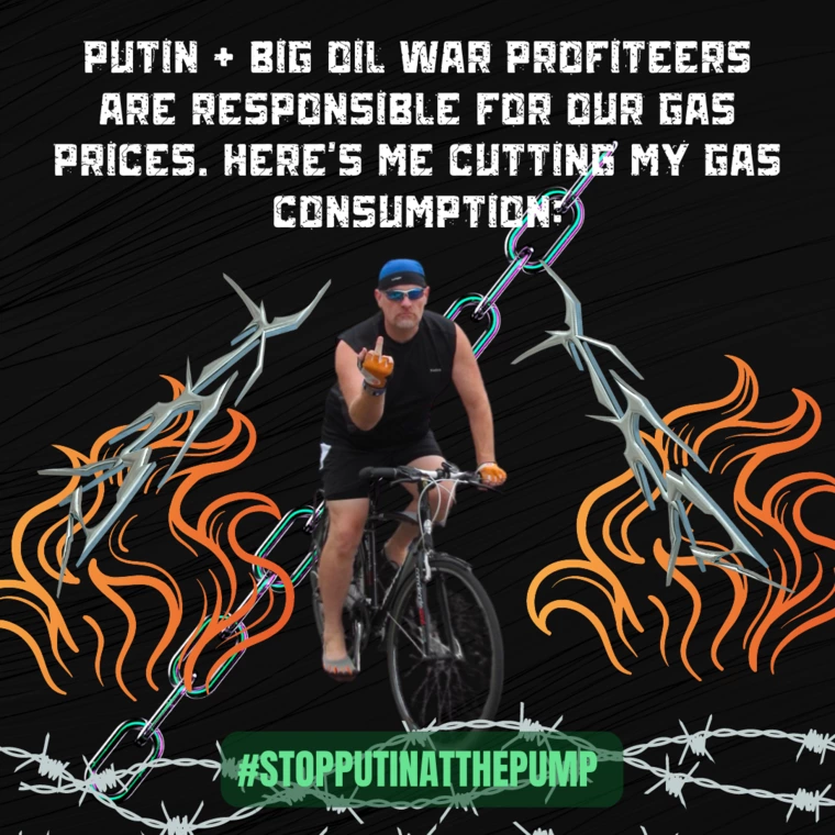 Cutting my gas consumption by biking