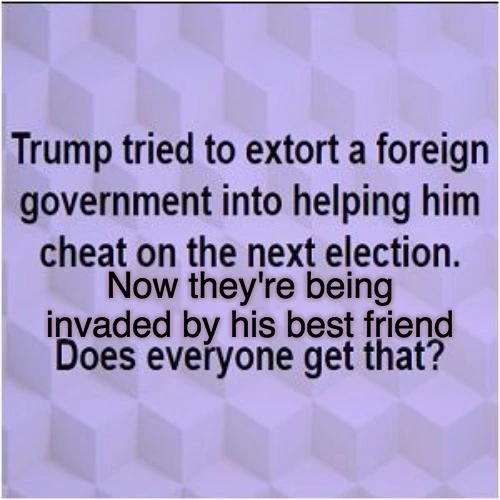 Trump tried to extort a foreign government into helping him cheat on the next campaign