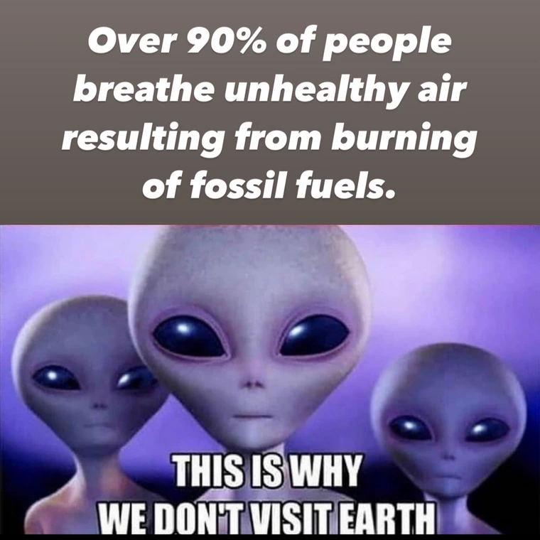 Climate change aliens meme
