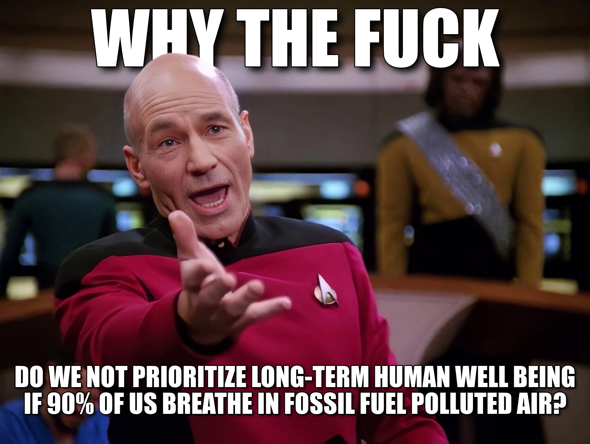 Why do we not prioritize long-term human well-being? meme