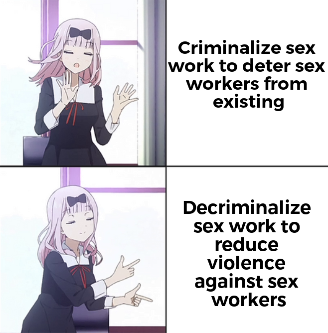 Criminalizing sex workers meme