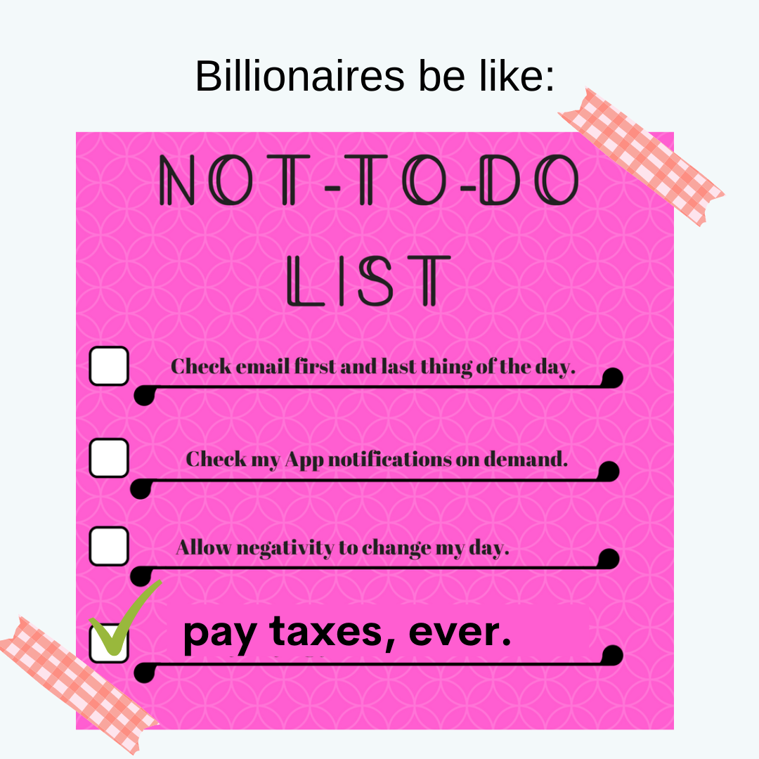 Billionaire not to do list meme