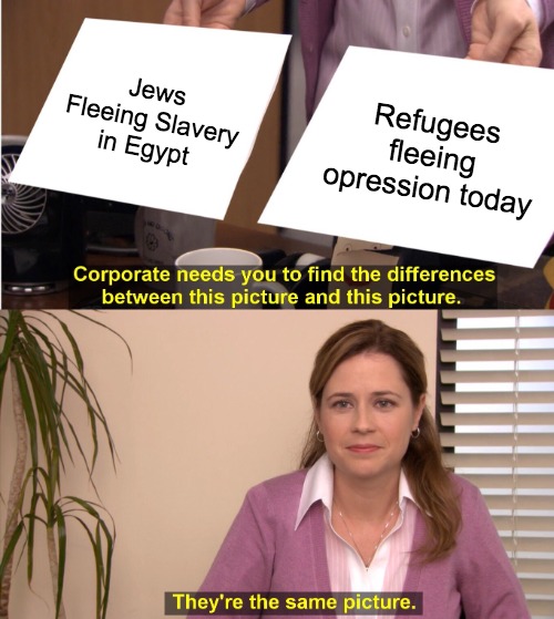 Passover Judaism and Refugees meme