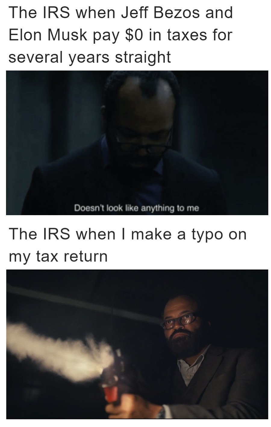 IRS tax season meme
