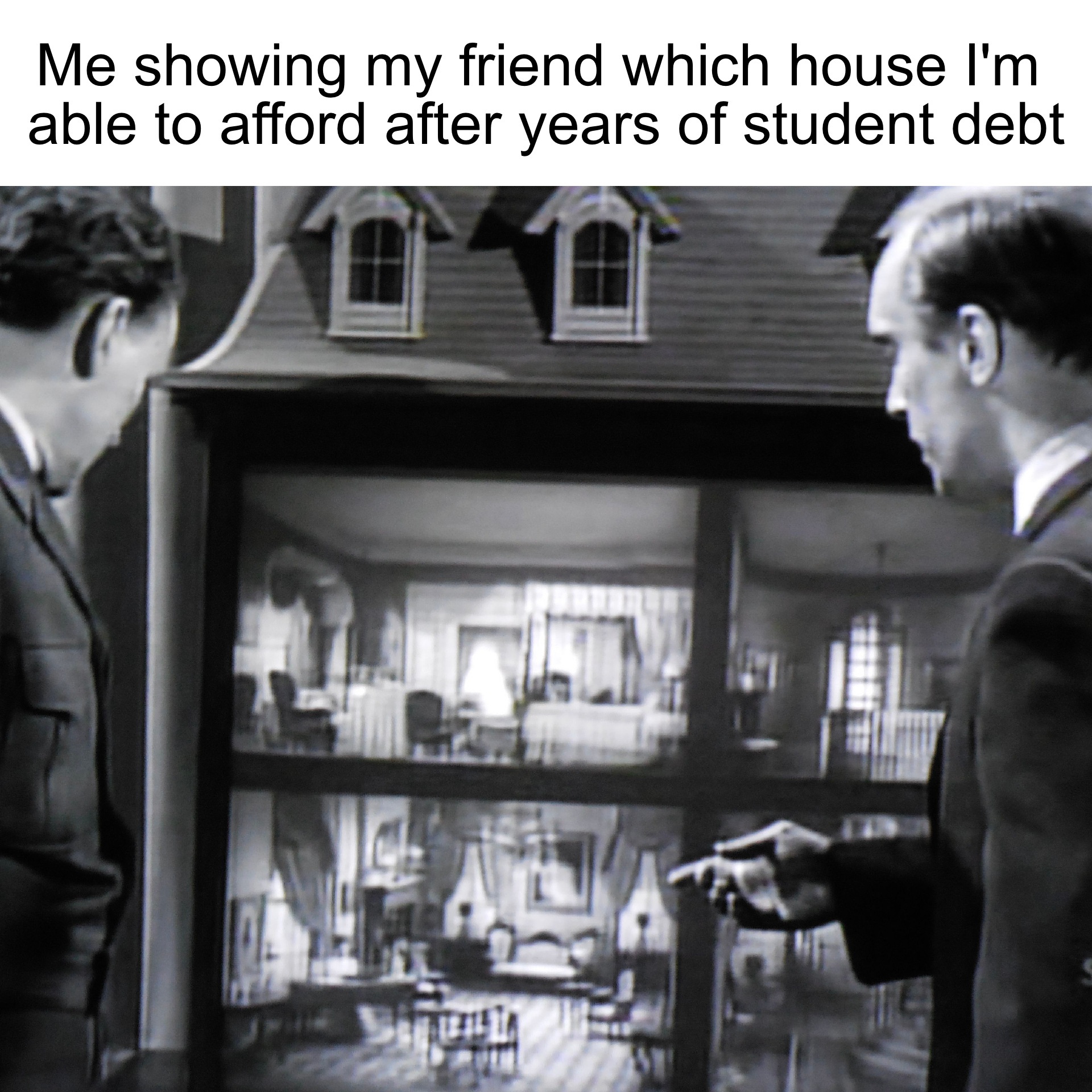 Twilight Zone student debt meme