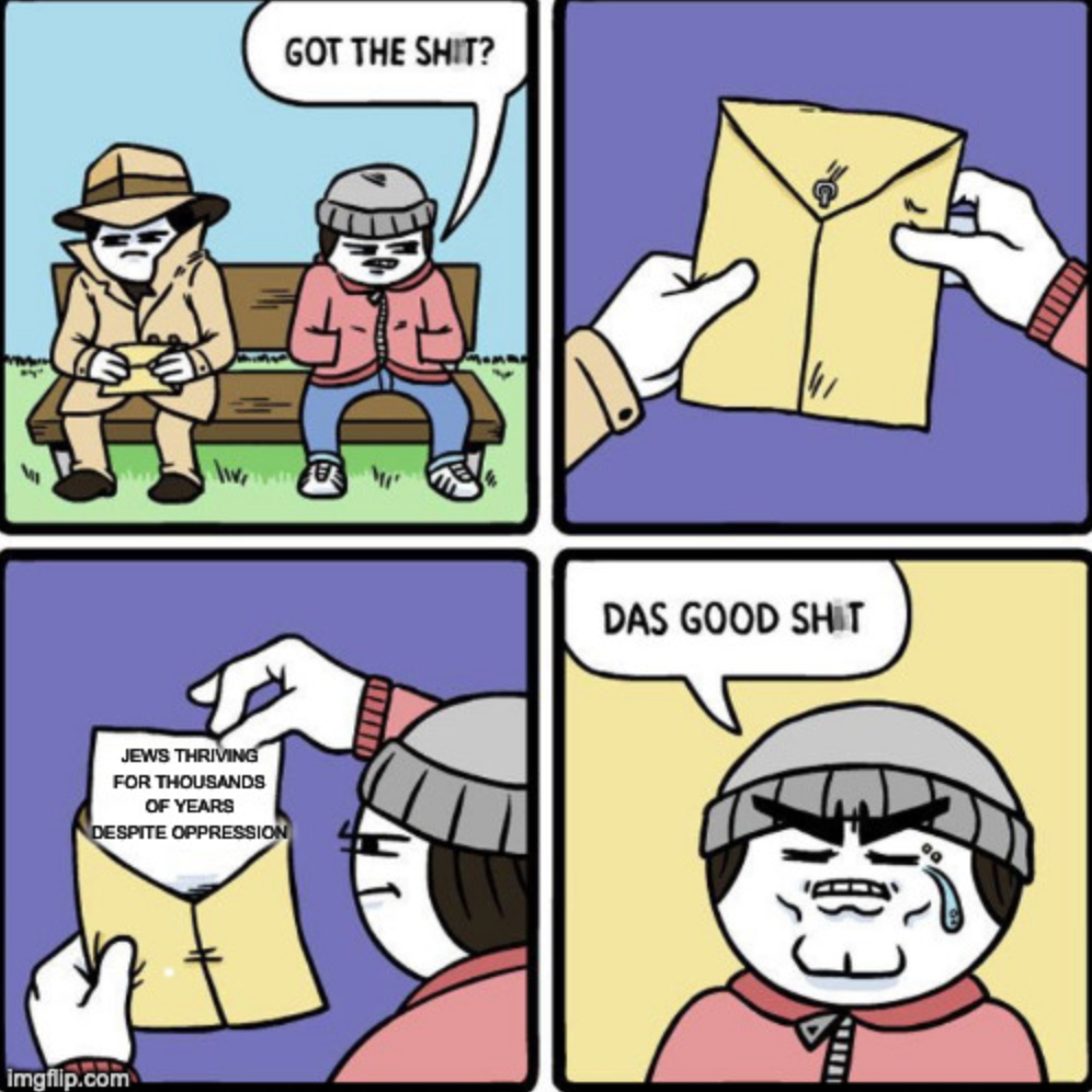 Jews thriving for thousands of years despite oppression meme