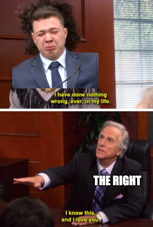 Kyle Rittenhouse right-wing supporters meme
