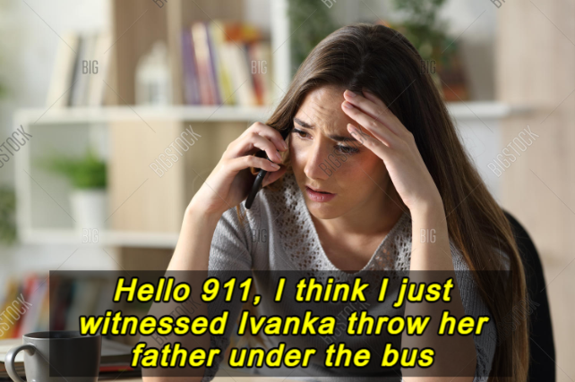 Ivanka Trump threw her father under the bus meme