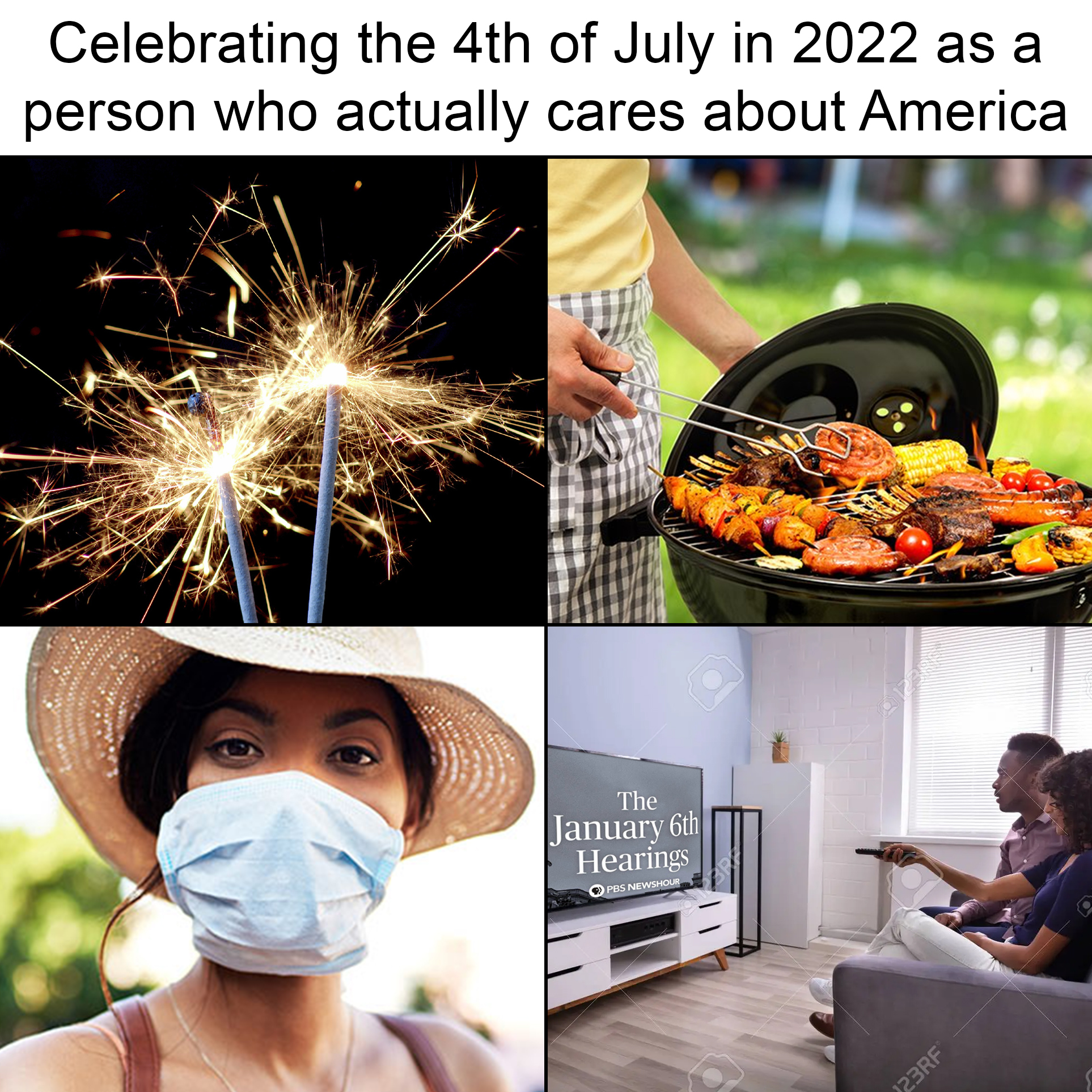 Celebrating the 4th of July as a person who actually cares about America meme