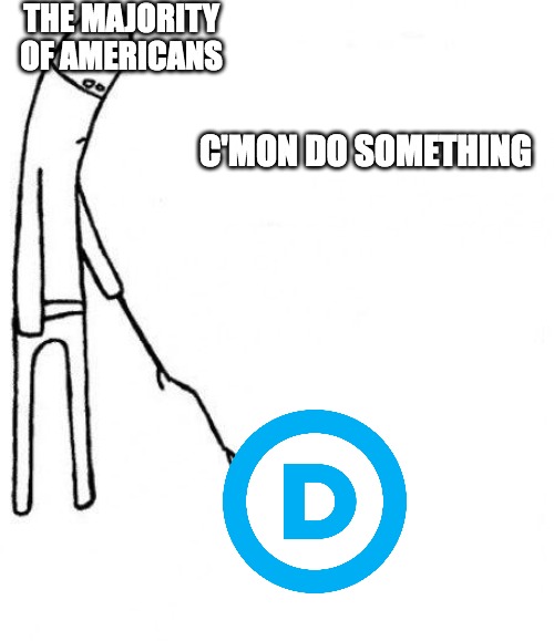 The majority of Americans waiting for Dems to do something meme
