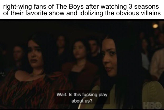 Right-wing fans of the Boys meme