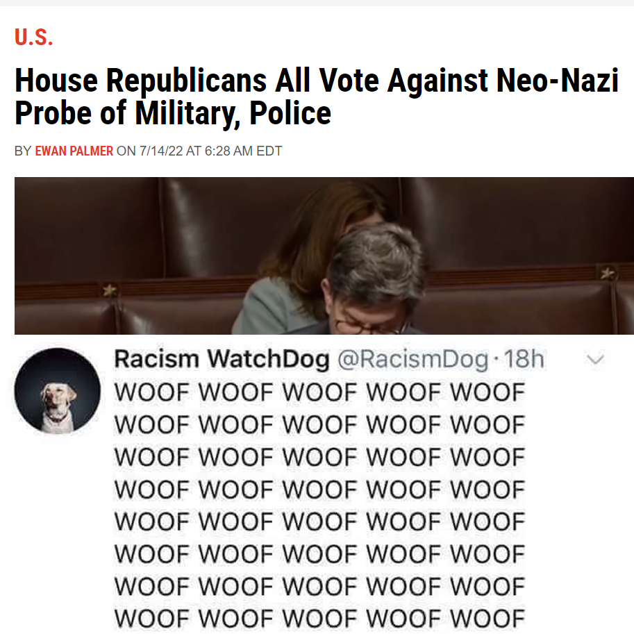 Republicans vote against Neo-Nazi probe of military and police meme