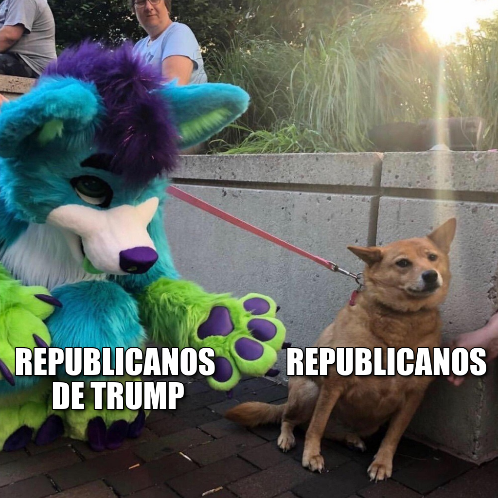 Trump republicanos contra republicanos