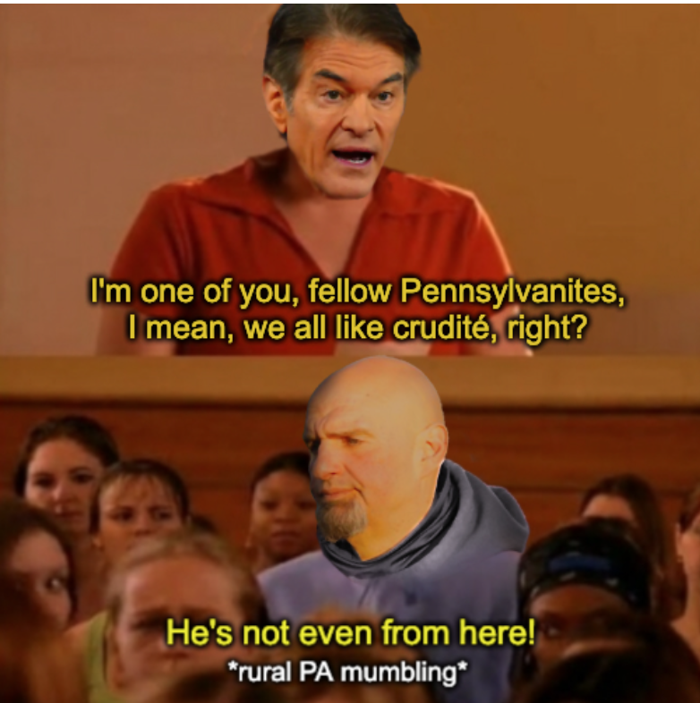 He's not even from here Dr Oz meme