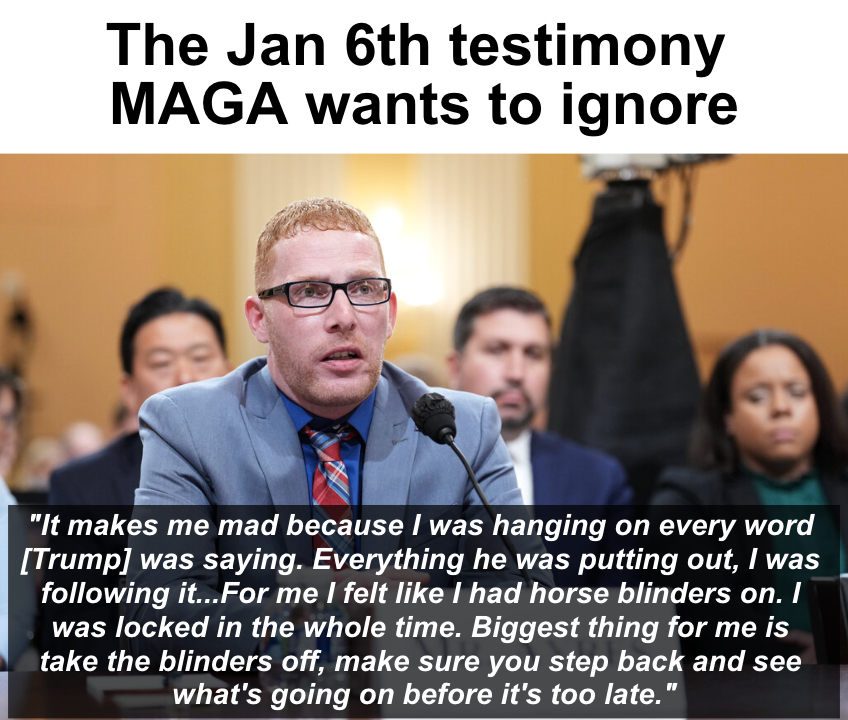 Jan 6th testimony MAGA meme