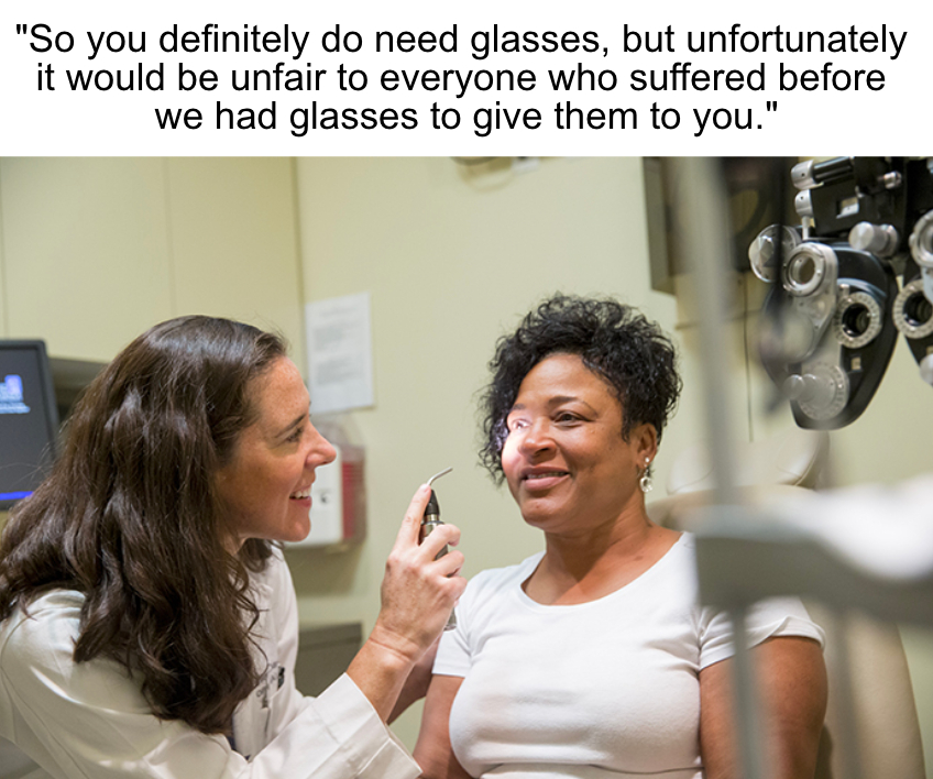 Debt forgiveness glasses hypocrisy meme