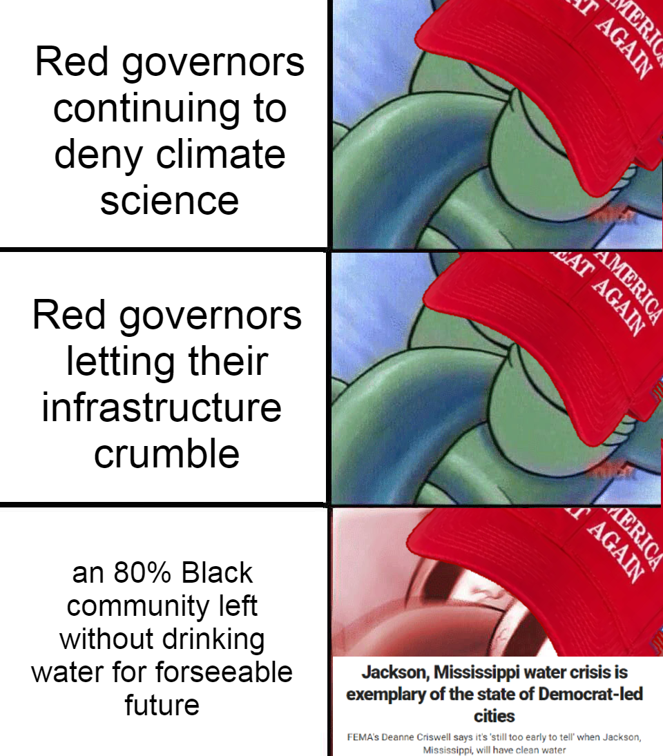 MAGA GOP reaction to Jackson water crisis meme