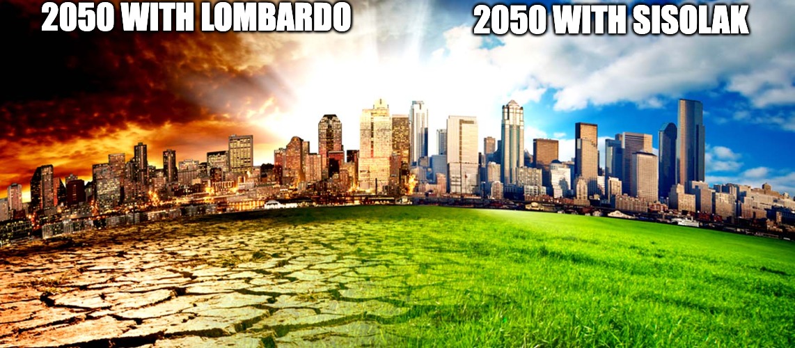 2050 with Lombardo vs with Sisolak meme