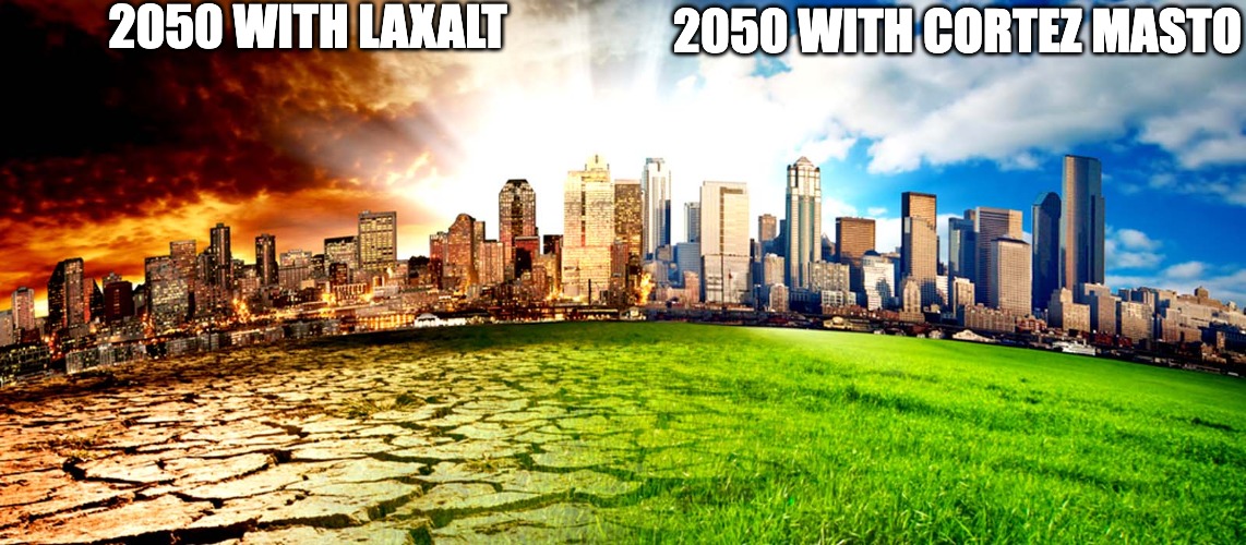 2050 with Laxalt vs with Cortez Masto meme