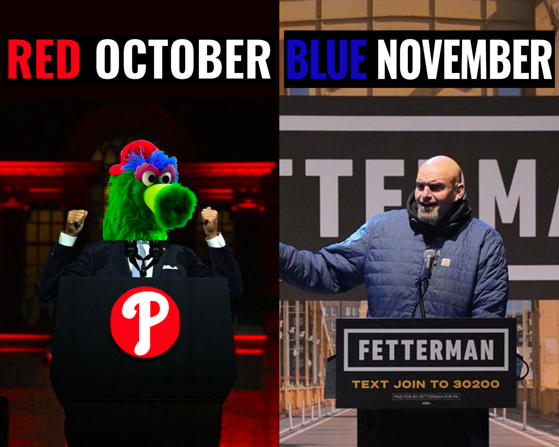 Red October vs Blue November meme
