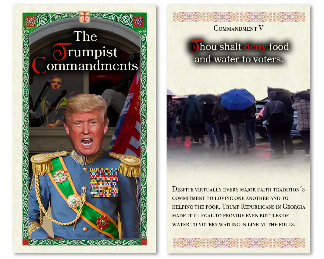 The Trumpist Commandments - Commandment V definition meme