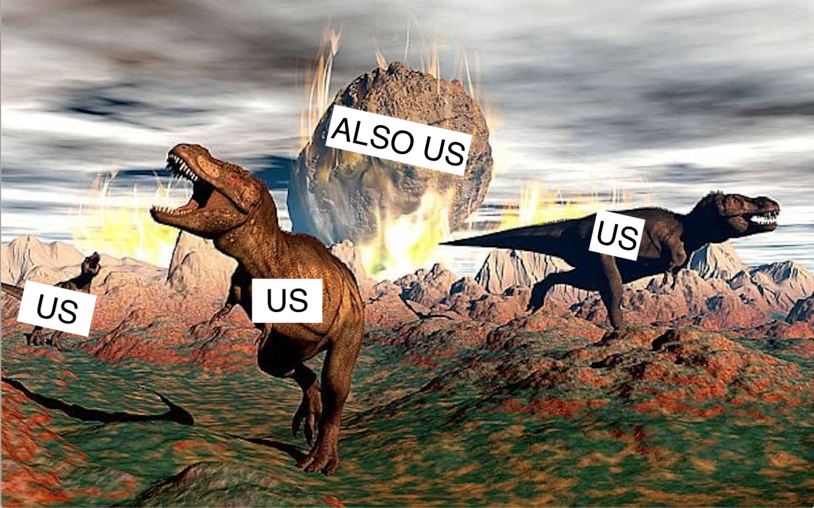 We're facing mass extinction meme
