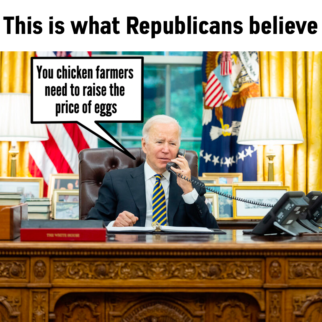 This is what Republicans believe egg prices meme