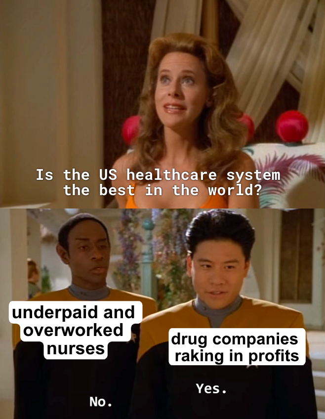 Is the US healthcare system the best in the world? meme