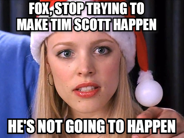 Fox, stop trying to make Tim Scott happen meme