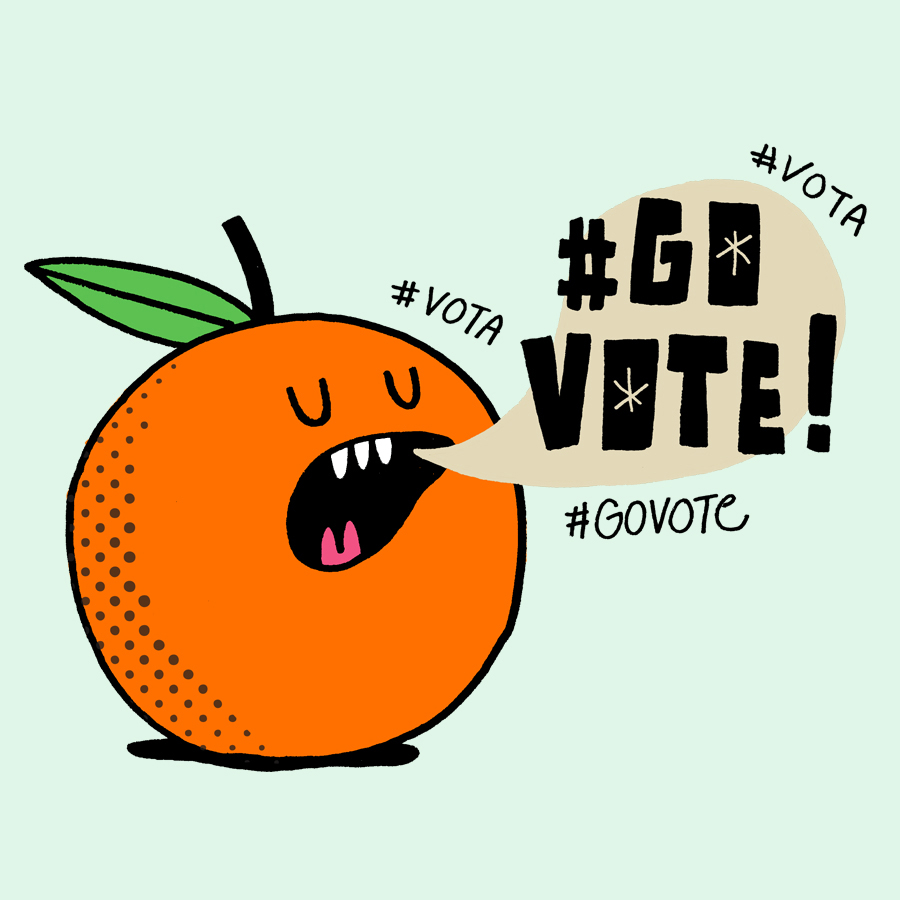 #GoVote orange