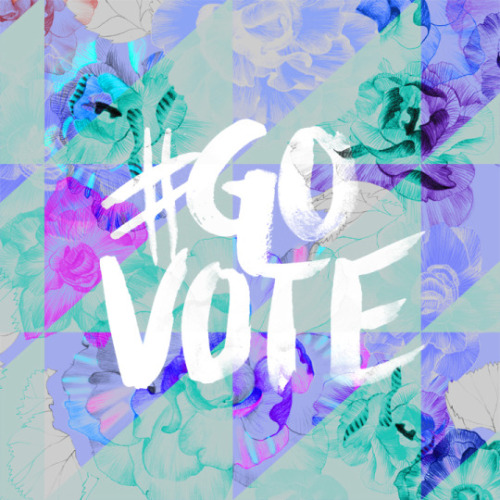 #GoVote floral