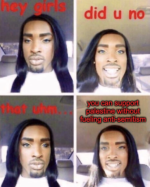 You can support Palestine without fueling anti-semitism meme