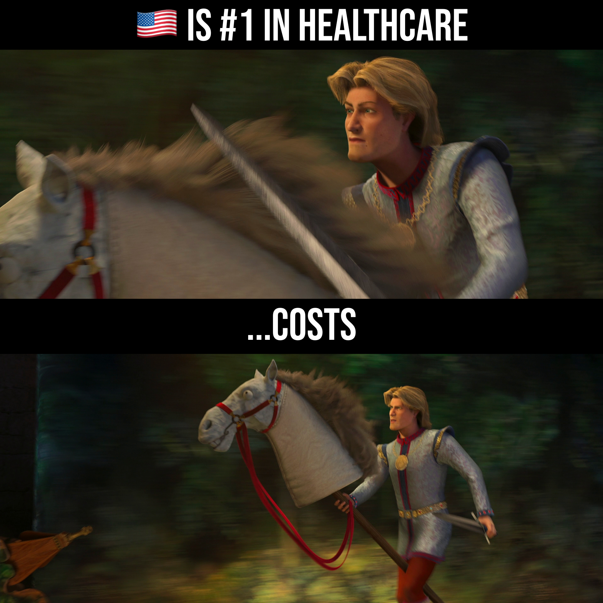 USA is #1 in healthcare costs meme