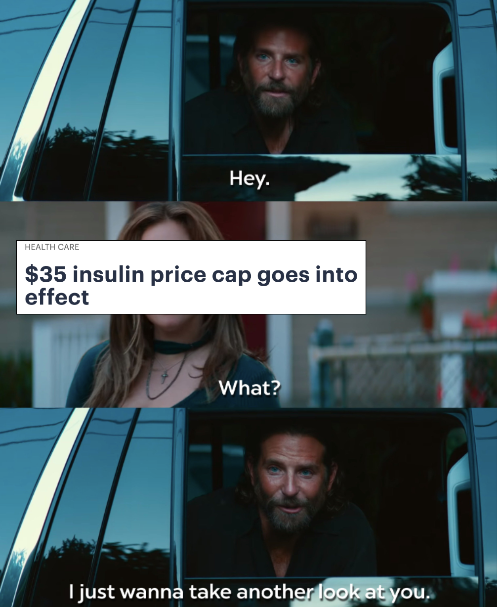 $35 insulin price cap goes into effect meme