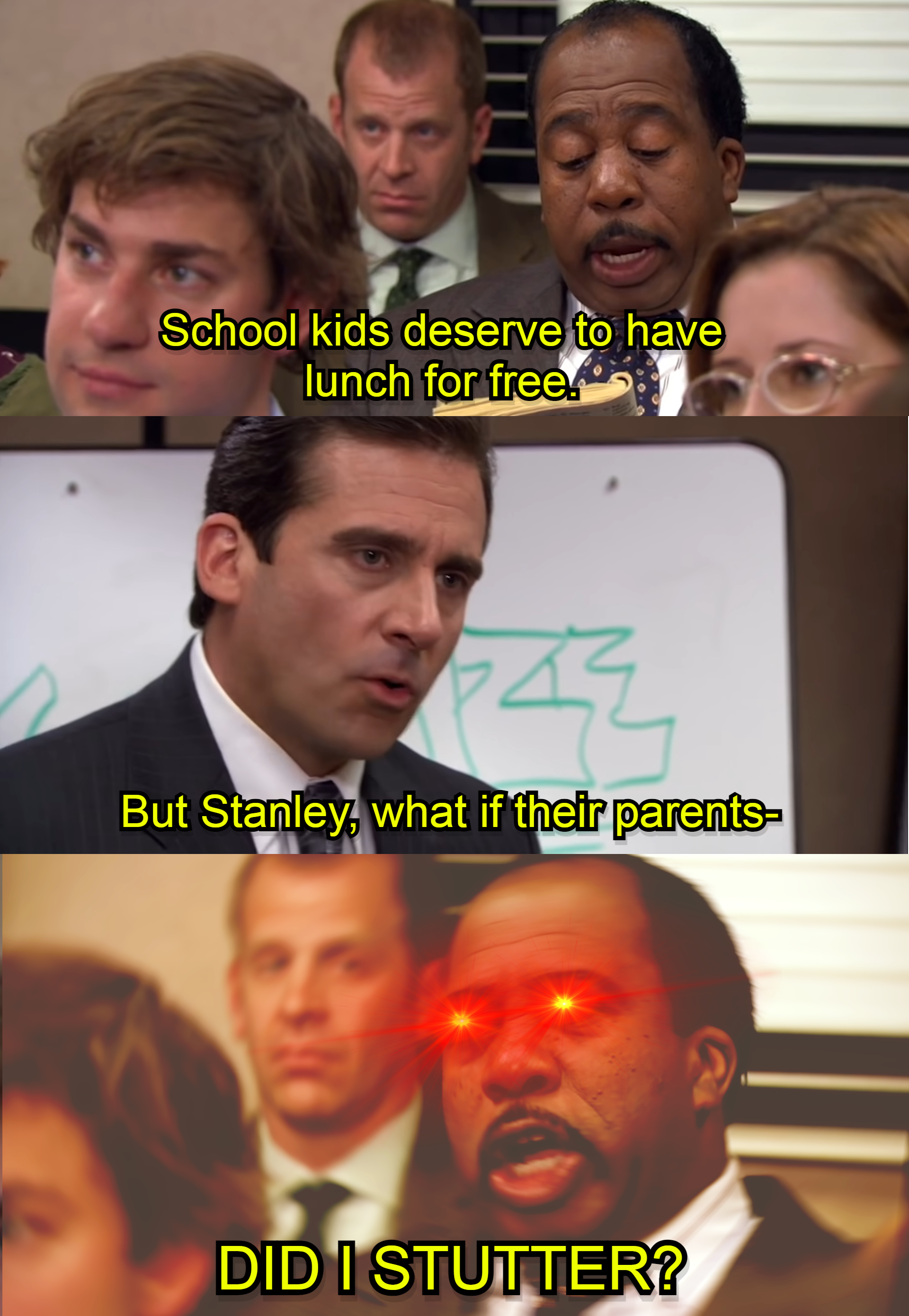 School kids deserve to have lunch for free meme