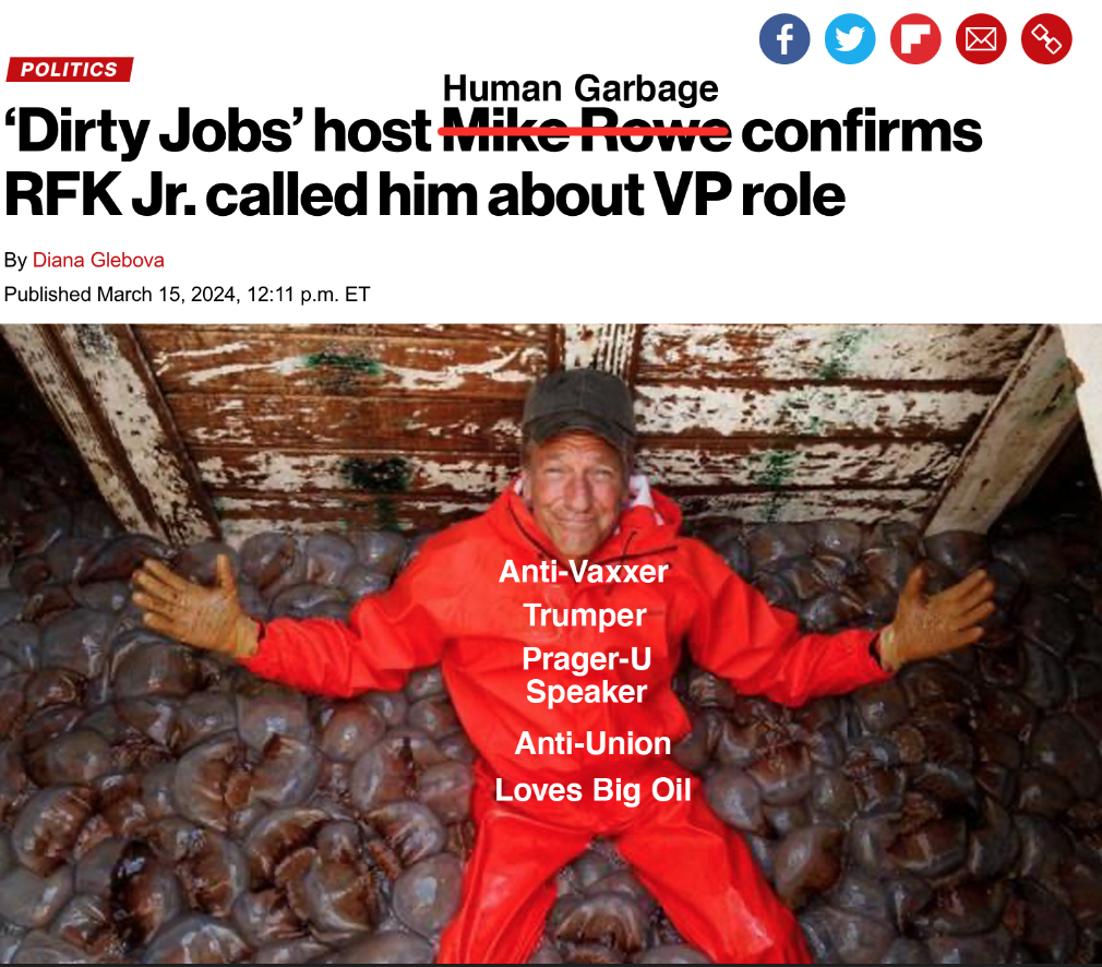 Mike Rowe confirms RFK Jr. called him about VP role meme