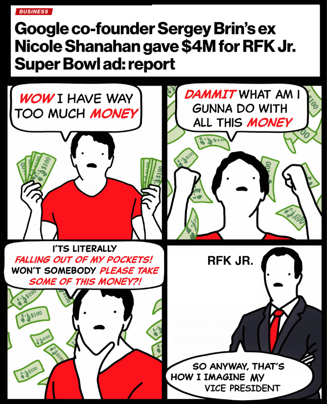 Nicole Shanahan gave $4M for RFK Jr. Super Bowl ad meme