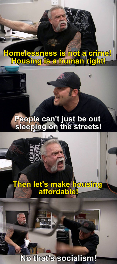 Homelessness is not a crime meme