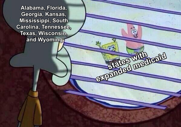 States with expanded Medicaid meme