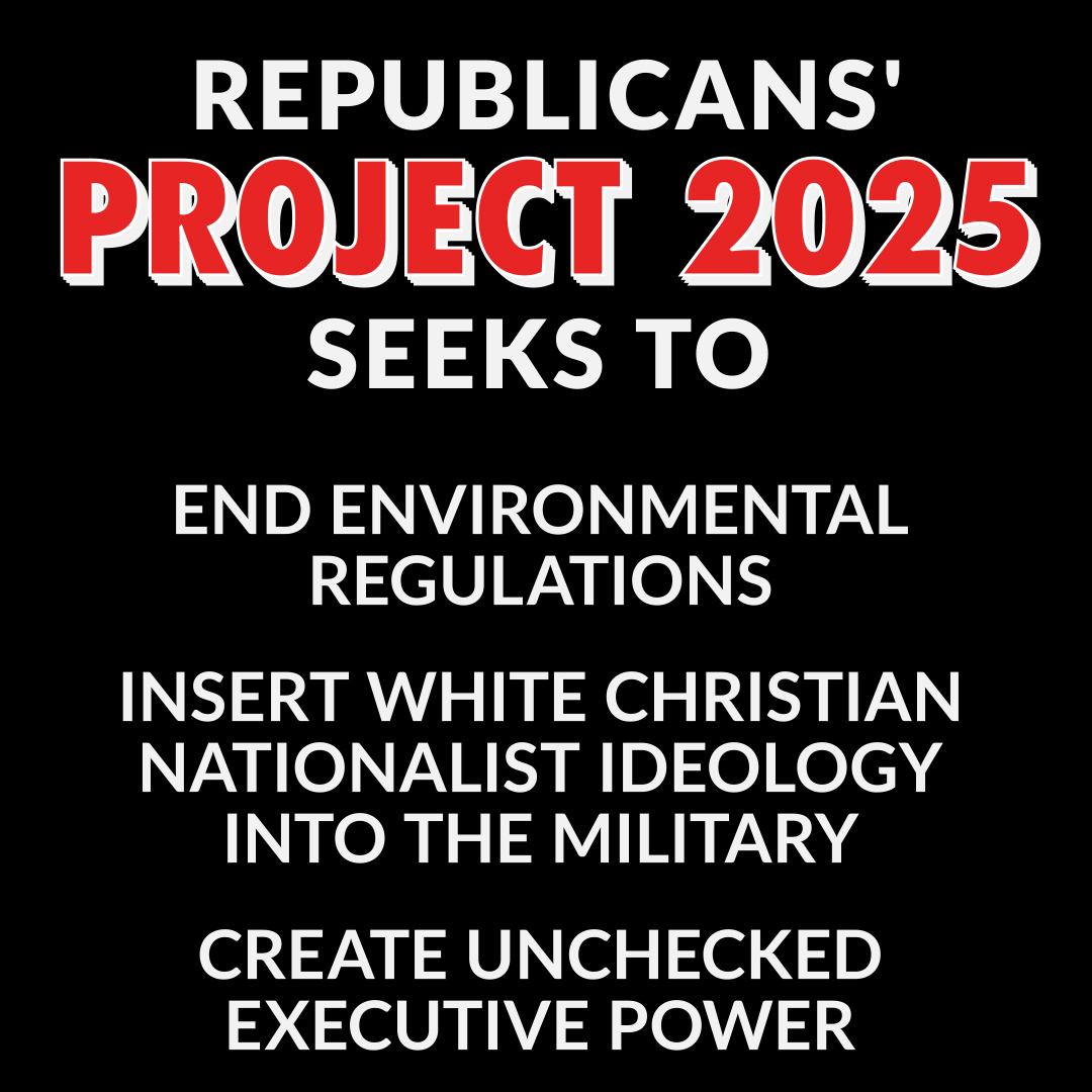 Republicans' project 2025 seeks to .. still